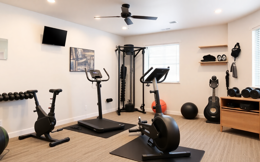 home gym equipment ideas | balanced fitness setup | Home Gym Setup Balanced Fitness Guide | home workout space essentials
