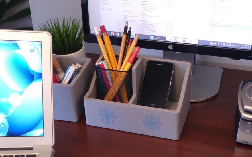 desk organization setup | workspace accessories arrangement | Home Office Accessories Organizer Tips | minimalist office desk layout