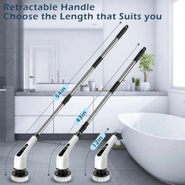 Cordless Electric Spin Scrubber With 9 Replaceable Heads