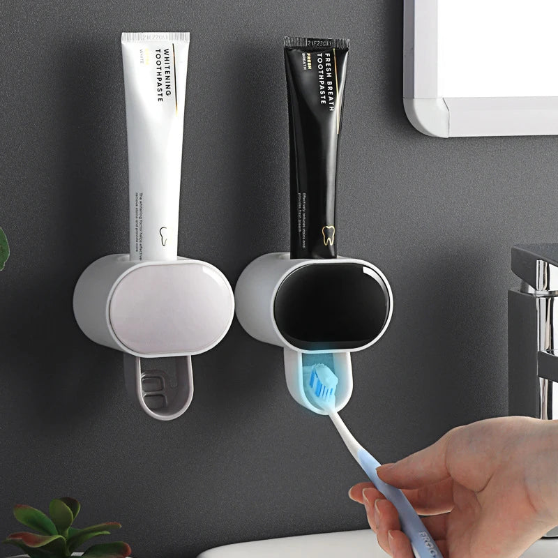 Brand Automatic Toothpaste Dispenser | hands-free toothpaste dispenser | wall-mounted toothpaste squeezer | hygienic automatic toothpaste holder