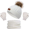 Doingart Kids Toddler Winter Hat Set | Kids winter beanie scarf gloves | Toddler warm winter accessories | Cozy children winter outfit