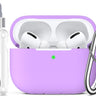 lavender airpods pro silicone case | airpods pro protective skin cover | women’s airpods case lavender | Airpods Pro Lavender Silicone Case Cover
