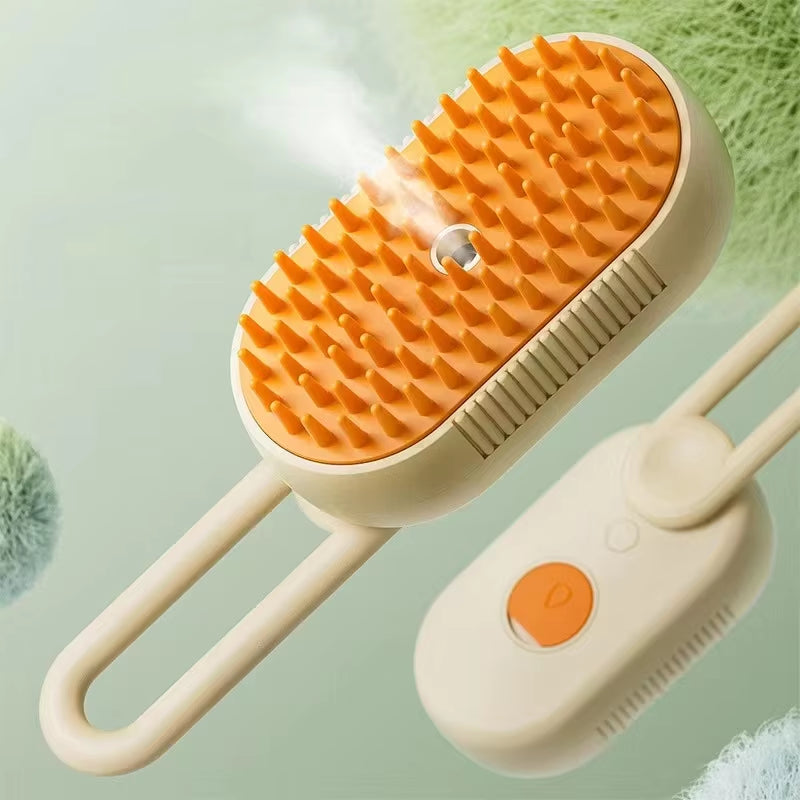3-In-1 Electric Pet Hair Brush | Pet Grooming Brush | Hair Removal Comb for Cats & Dogs | 3-In-1 Electric Pet Hair Brush for Cats & Dogs