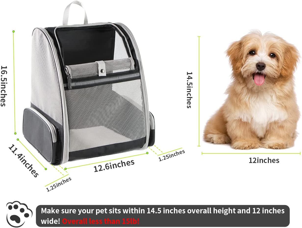 PetComfort Travel Backpack Carrier Ventilated | Ventilated Pet Travel Backpack | Safe Pet Carrier Backpack | Comfortable Pet Carrier Backpack
