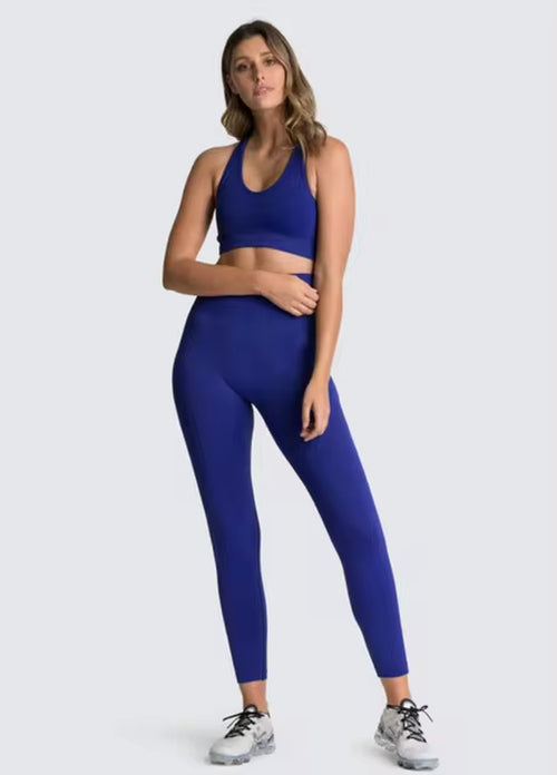 2Pcs Seamless Hyperflex Workout Set Women | Women’s Athletic Two-Piece Outfit | Gym Sportswear for Women | High Waist Leggings and Crop Top