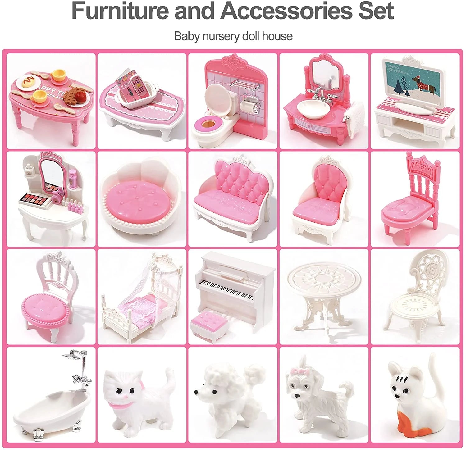 Victoria Wooden Dollhouse Educational Toy | toddler wooden dollhouse | easy assembly dollhouse for kids | Victoria educational playhouse