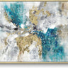 Abstract Canvas Framed Wall Art Marble | Minimalist Gold Foil Wall Painting | Modern Abstract Canvas Artwork | Textured Marble Framed Art Decor