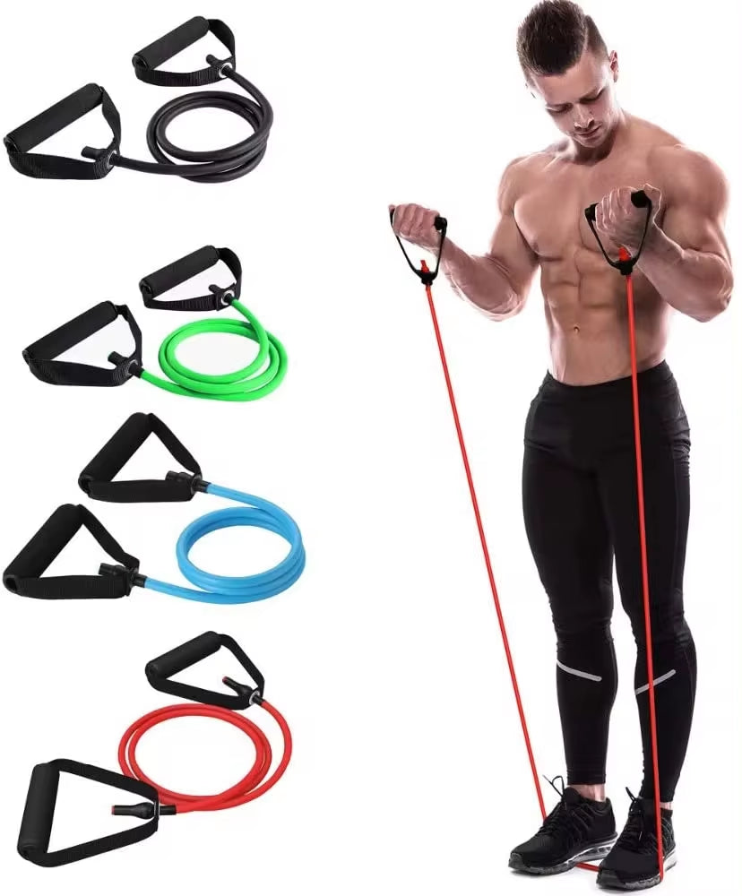 5 Level Resistance Yoga Pull Rope Bands | Elastic Workout Bands for Home Gym | Muscle Training Pull Rope Bands | Fitness Rubber Tube Bands