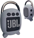 Grey Silicone Case for JBL Clip 4 Speaker | JBL Clip 4 Protective Cover | Silicone Speaker Case | Portable Bluetooth Speaker Case