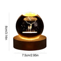 Luminous Crystal Ball Glow Light | luminous crystal moon lamp | engraved moon crystal night light | 3D moon ball glow light