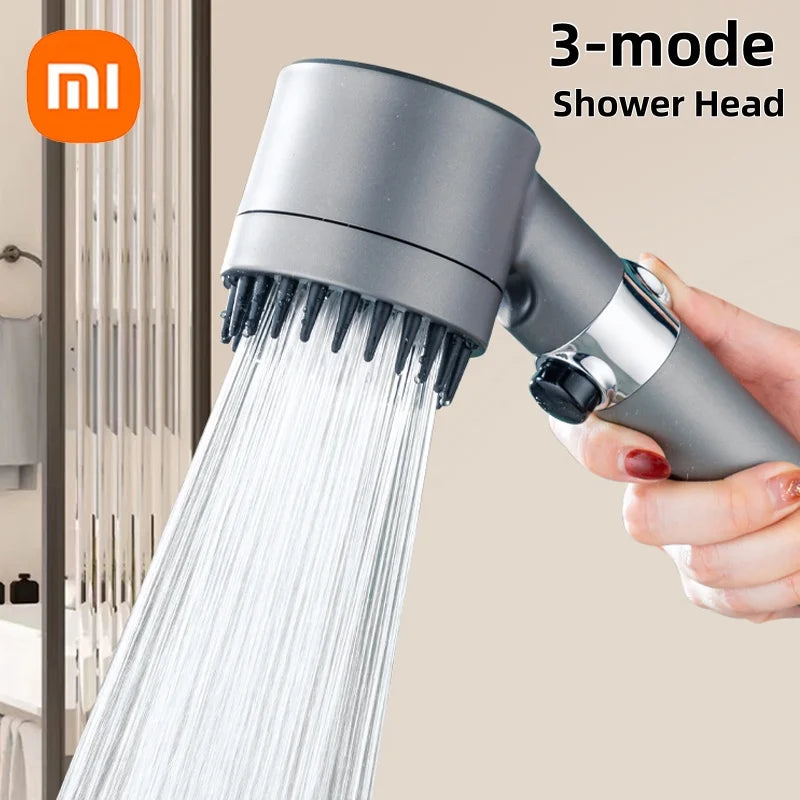 XIAOMI 3 Modes High Pressure Shower | Xiaomi filtered shower head | high pressure 3 mode handheld shower | Xiaomi portable filter shower