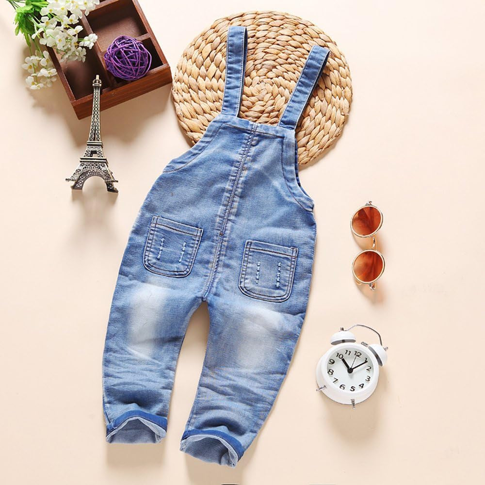 KIDSCool Space Denim Kids Overalls | Durable kids denim overalls | Comfortable playtime overalls | Stylish kids adventure overalls