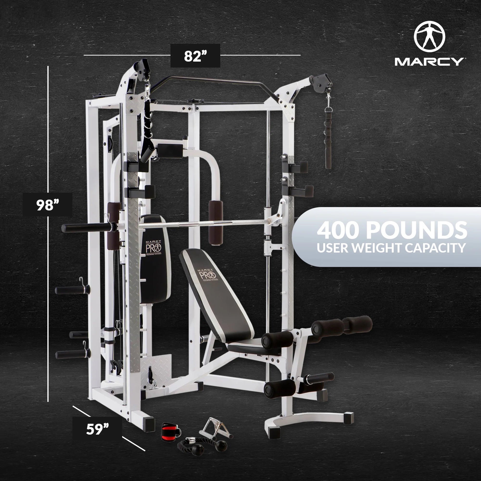 Combo All-in-One Full Body Home Gym Equipment | Home Gym Full Body Workout | All-in-One Fitness Equipment | Compact Gym System for Home
