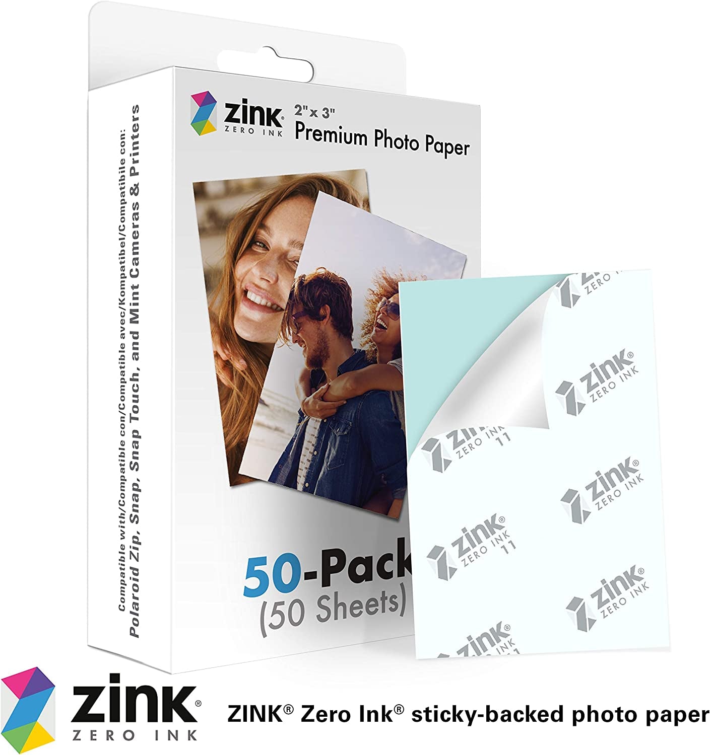 Zink Premium Instant Photo Paper | Instant Photo Printing Paper | High Quality Photo Paper 2x3 | Compact Vibrant Photo Paper