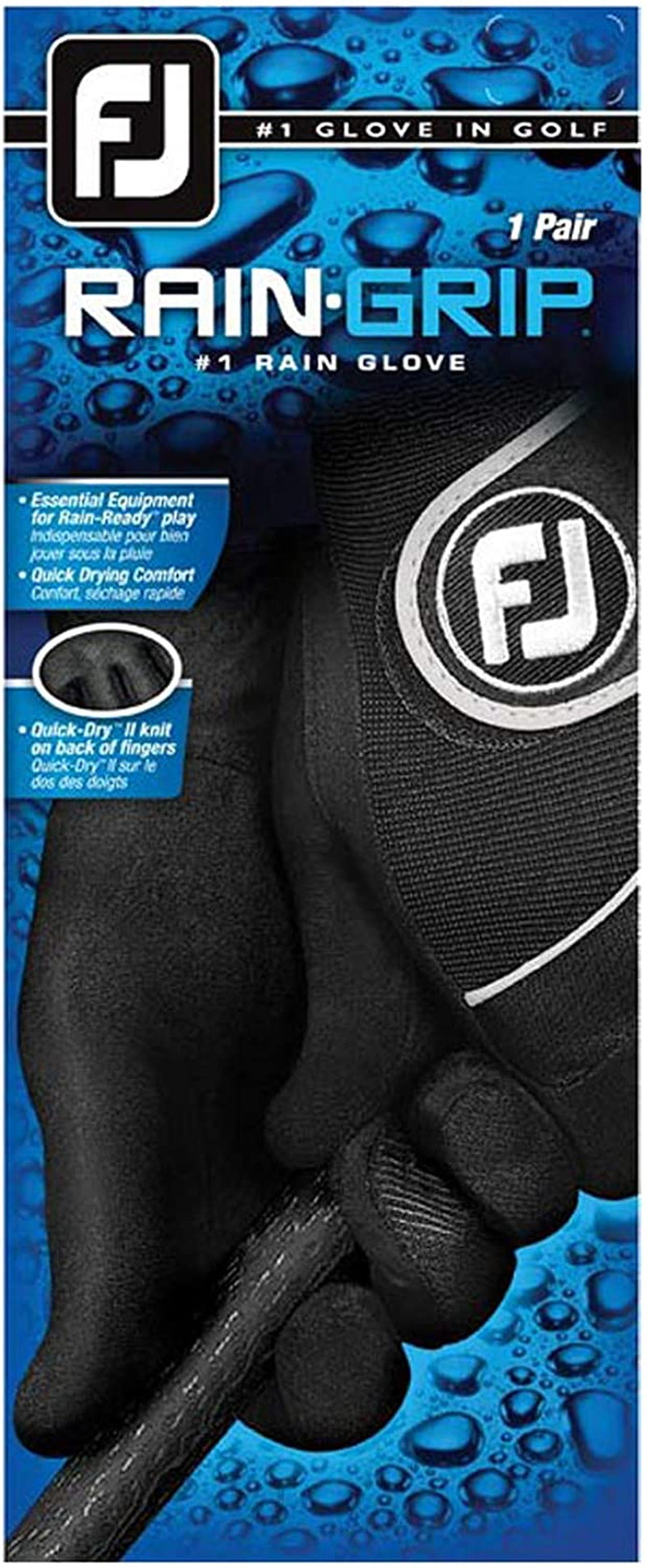 FJ RainGrip Golf Gloves Quick Dry Comfort | Golf gloves quick-dry performance | RainGrip golf gloves with ball marker | FJ golf gloves for wet weather