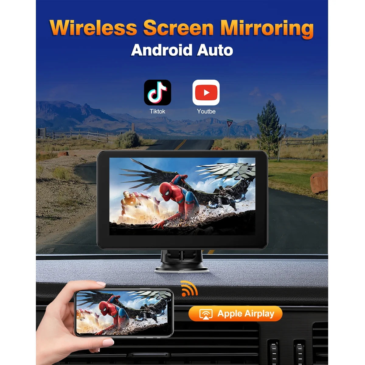 Brand 6.86 Inch Touch Carplay Screen Car Stereo 